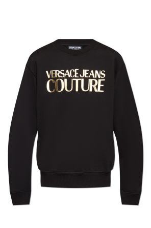 その他 VERSACE JEANS FW24 SWEATSHIRT WITH LOGO (77HAIE05 CF00EG89) Versace Jeans Couture Baroque - Sweatshirt for Woman - Black